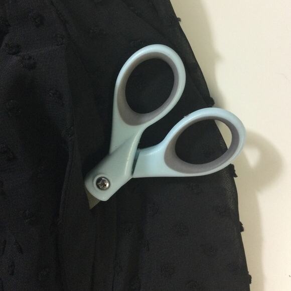 BLOOMCHIC 14-16 1X Plus Black Polka Dot Textured Mesh Shirred midi Dress NWT B31 - Picture 8 of 10